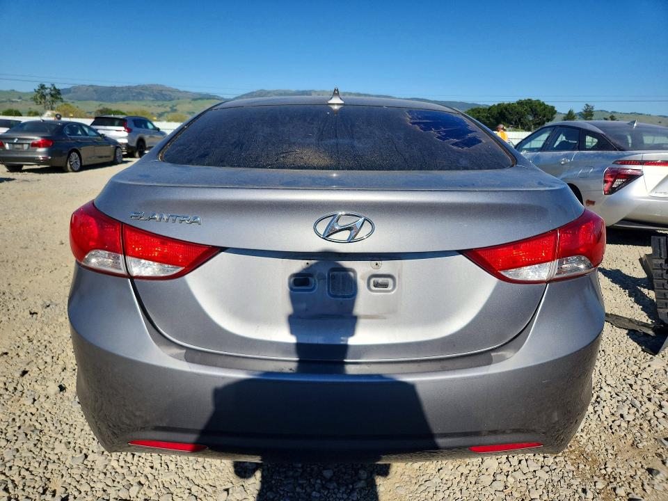 2011 Hyundai Elantra VIN KMHDH4AE8BU157326 COPART salvage auction — FRONT END, CA - SALVAGE CERTIFICATE, sold $425 on 2026-07-14 (photo 6)