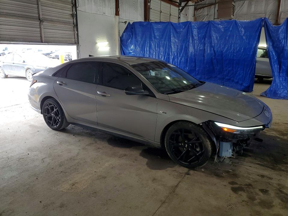2025 Hyundai Elantra VIN KMHLR4DFXSU935042 COPART salvage auction — FRONT END, Ky - Cert Of Title-Salvage, sold $7,600 on 2026-07-13 (photo 4)