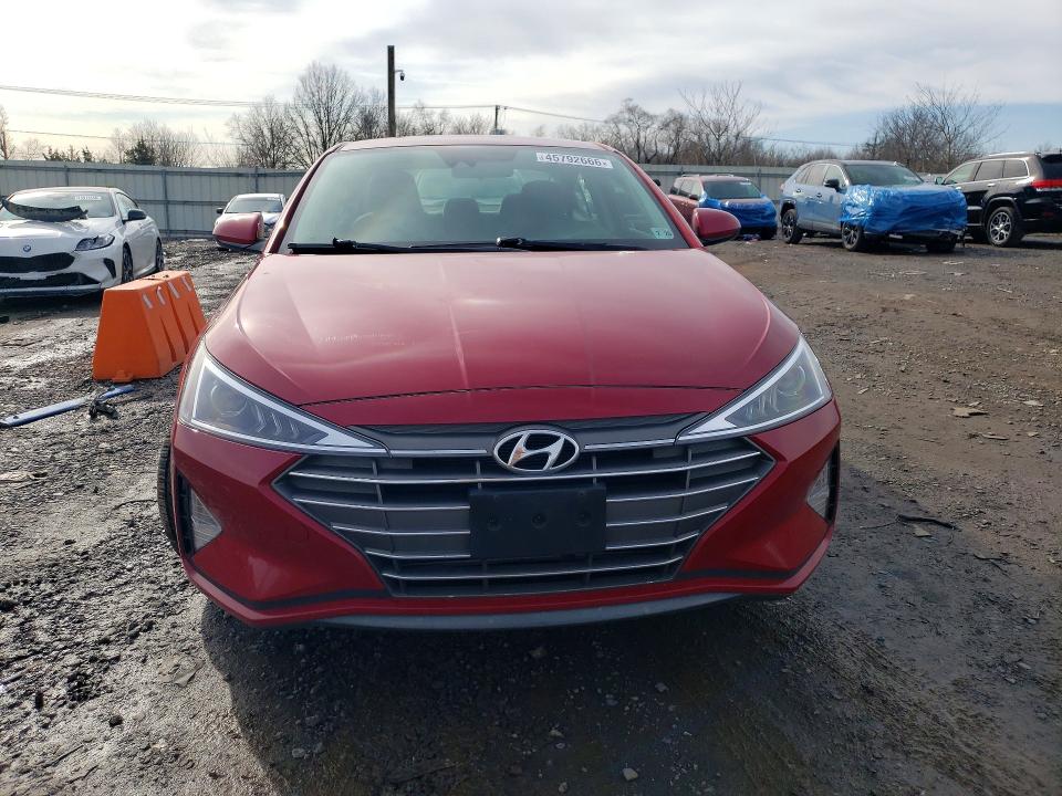 2020 Hyundai Elantra VIN KMHD84LF6LU057376 COPART salvage auction — REAR END, Nj - Cert Of Title-Salvage, sold $2,500 on 2026-07-17 (photo 5)