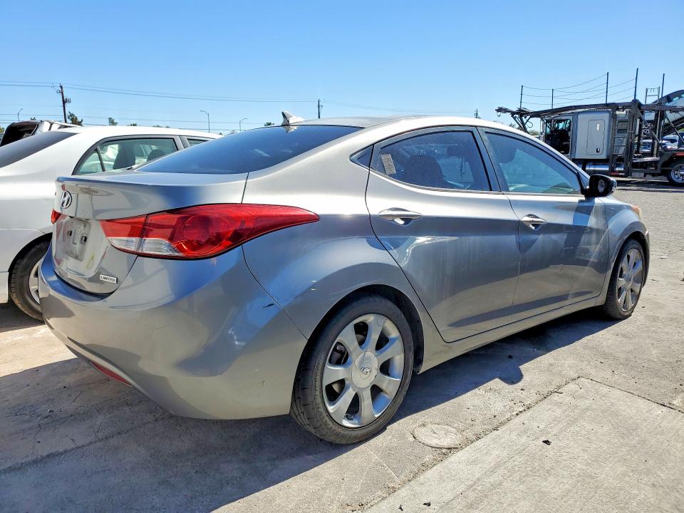 2012 Hyundai Elantra VIN KMHDH4AE5CU205513 COPART salvage auction — MINOR DENT/SCRATCHES, Nv - Certificate Of Title, sold $225 on 2026-07-29 (photo 3)