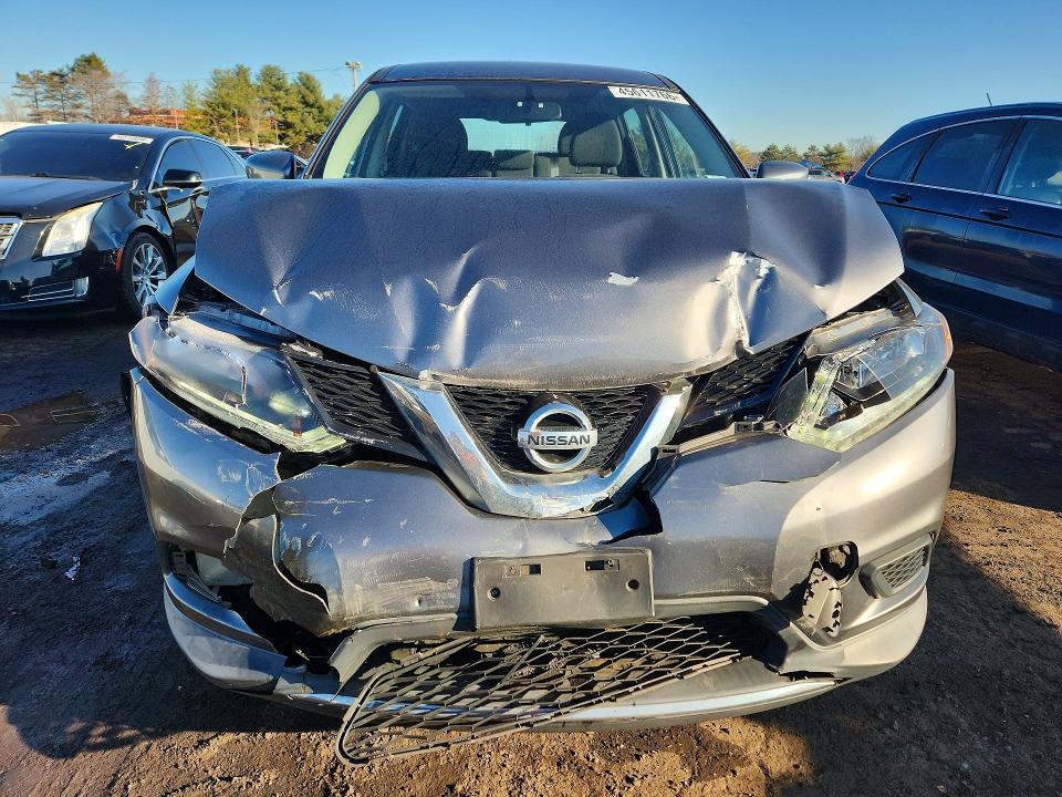 2016 Nissan Rogue VIN KNMAT2MVXGP712921 COPART salvage auction — FRONT END, Salvage Title, sold $500 on 2026-07-24 (photo 5)