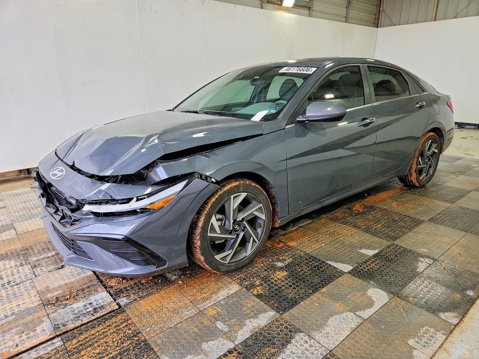 2024 Hyundai Elantra VIN KMHLS4DG7RU764418 COPART salvage auction — FRONT END, Nc - Salvage Certificate Of Title, sold $5,900 on 2026-07-13 (photo 1)