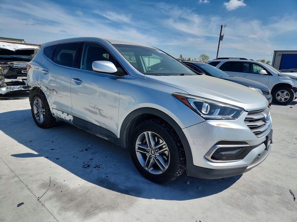 2017 Hyundai Santa fe VIN 5XYZTDLB4HG465776 COPART salvage auction — REAR END, Tx - Salvage Vehicle Title, sold $3,100 on 2026-07-17 (photo 4)