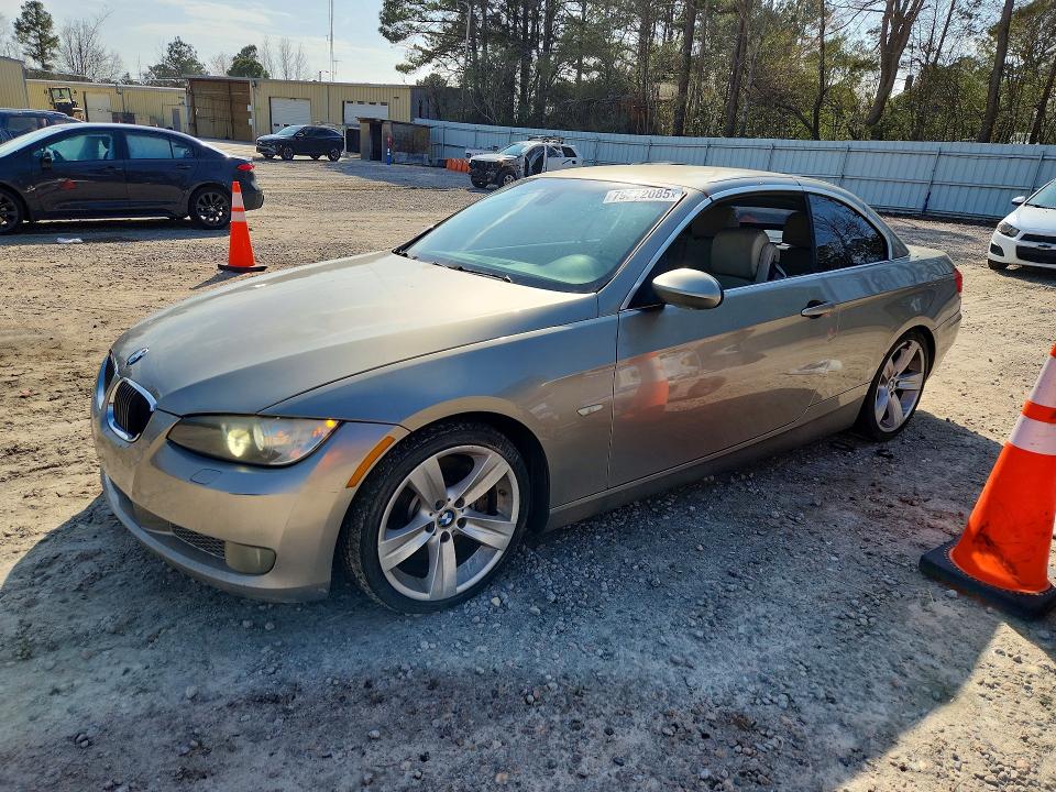 2007 BMW 3er VIN WBAWL73537PX46684 COPART salvage auction — FRONT END, Nc - Salvage Certificate Of Title, sold $1,250 on 2026-07-10 (photo 1)