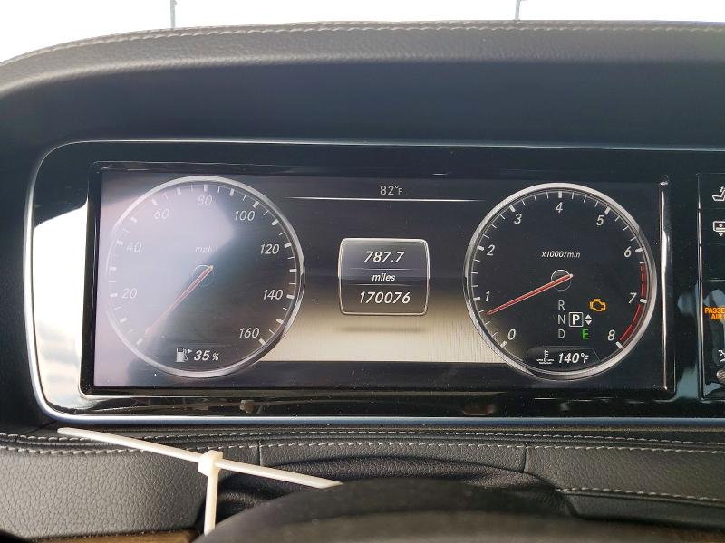 2014 Mercedes-benz S class VIN WDDUG8FB6EA039106 COPART salvage auction — MINOR DENT/SCRATCHES, Ga - Certificate Of Title (P), sold $6,900 on 2026-07-14 (photo 9)