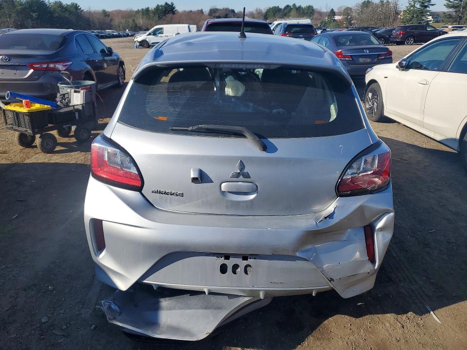2022 Mitsubishi Mirage VIN ML32AUHJ8NH001905 COPART salvage auction — SIDE, Md - Cert Of Salvage > 75% Damage, sold $250 on 2026-08-03 (photo 6)