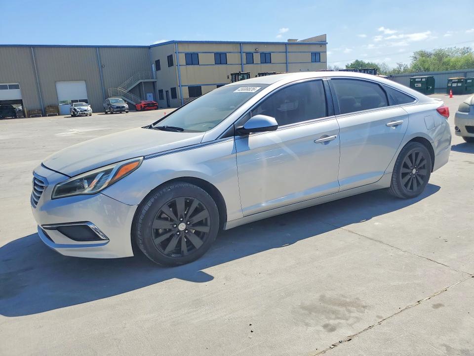 2016 Hyundai Sonata VIN 5NPE24AF2GH265493 COPART salvage auction — SIDE, Tx - Salvage Vehicle Title, sold $1,950 on 2026-07-09 (photo 1)