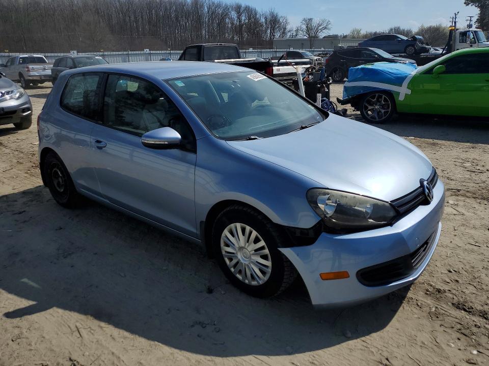 2012 Volkswagen Golf VIN WVWBB7AJ2CW077506 COPART salvage auction — FRONT END, Va - Cert Of Title - Salvage, sold $675 on 2026-07-28 (photo 4)