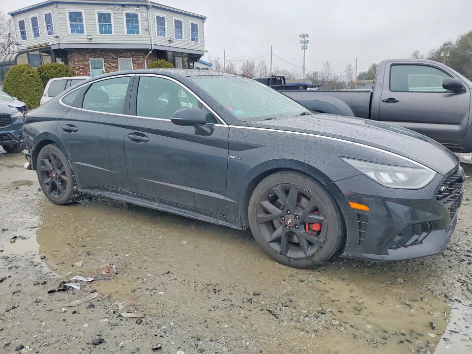 2022 Hyundai Sonata VIN 5NPEK4JC1NH143680 COPART salvage auction — REAR END, Ma - Cert Of Title-Salvage, sold $5,200 on 2026-07-29 (photo 4)