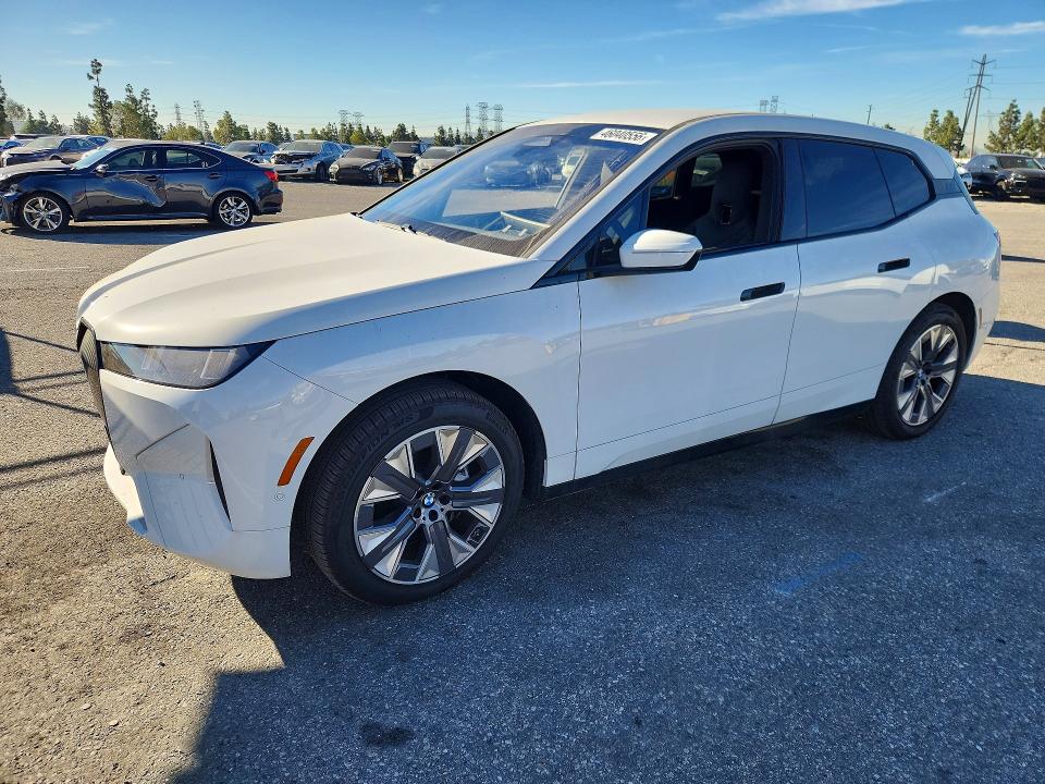 2026 BMW Ix VIN WB543CF04TCV02588 COPART salvage auction — FRONT END, Ca - Salvage Certificate, sold $35,500 on 2026-07-28 (photo 1)