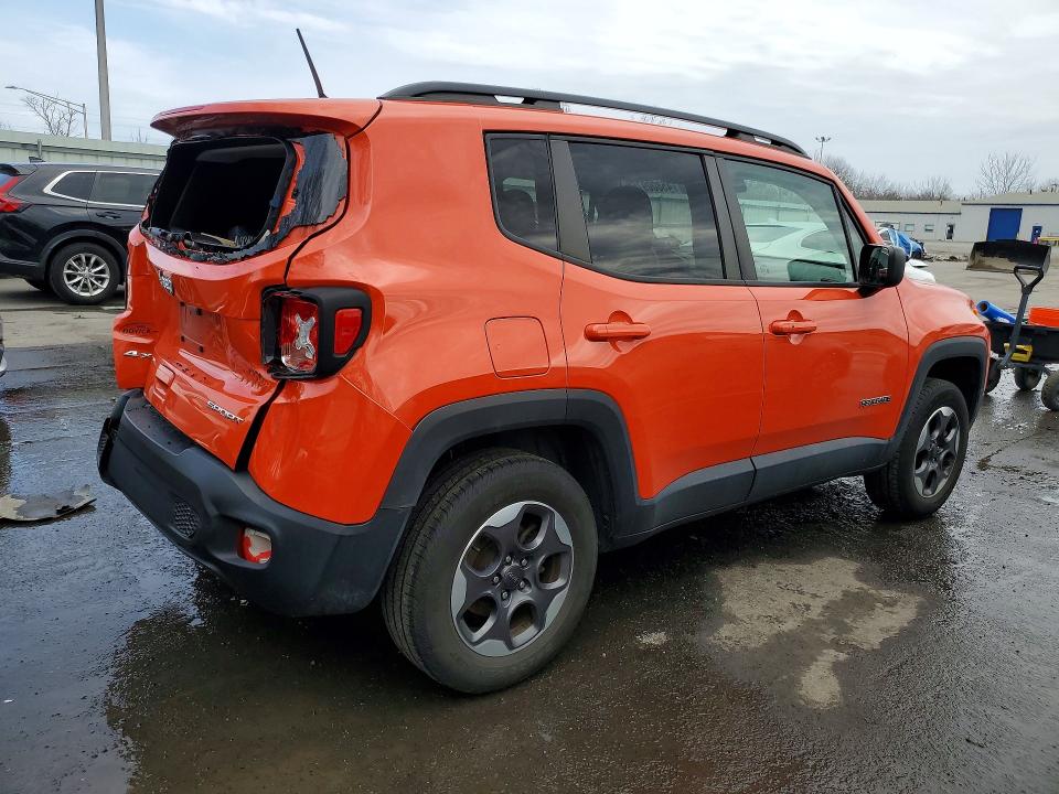 2018 Jeep Renegade VIN ZACCJBAB3JPH50770 COPART salvage auction — REAR END, Salvage Title, sold $350 on 2026-07-21 (photo 3)