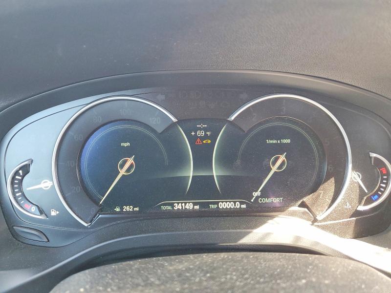 2019 BMW X3 VIN 5UXTR9C50KLE21847 COPART salvage auction — ROLLOVER, Ca - Salvage Certificate, sold $1,100 on 2026-07-22 (photo 9)