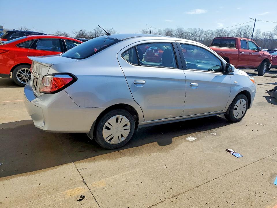 2023 Mitsubishi Mirage VIN ML32FUFJ5PHF04429 COPART salvage auction — SIDE, Ky - Cert Of Title-Salvage, sold $2,750 on 2026-07-09 (photo 3)