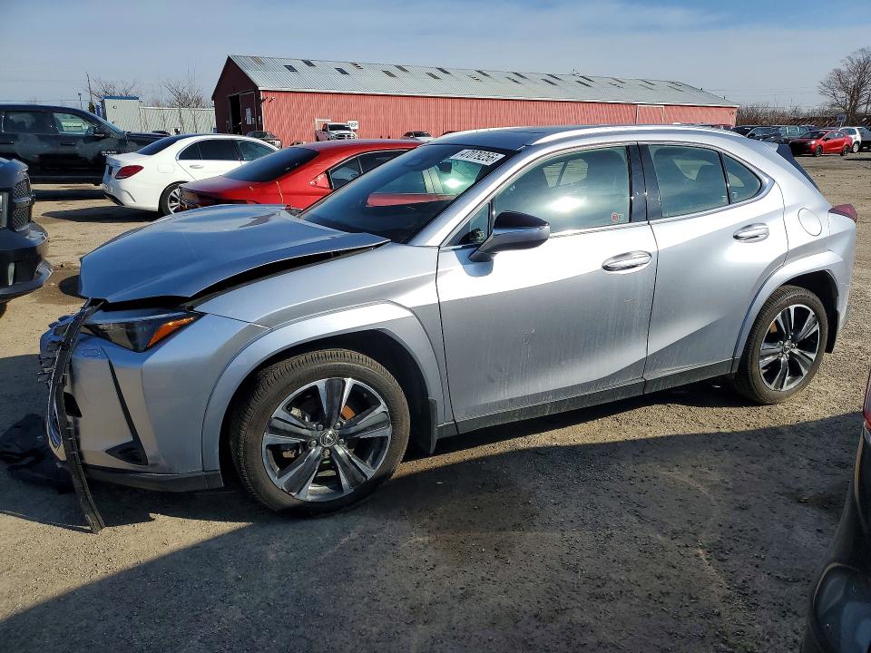 2025 Lexus Ux VIN JTHUCJDH7S2003949 COPART salvage auction — FRONT END, Salvage Title, sold $14,200 on 2026-07-14 (photo 1)