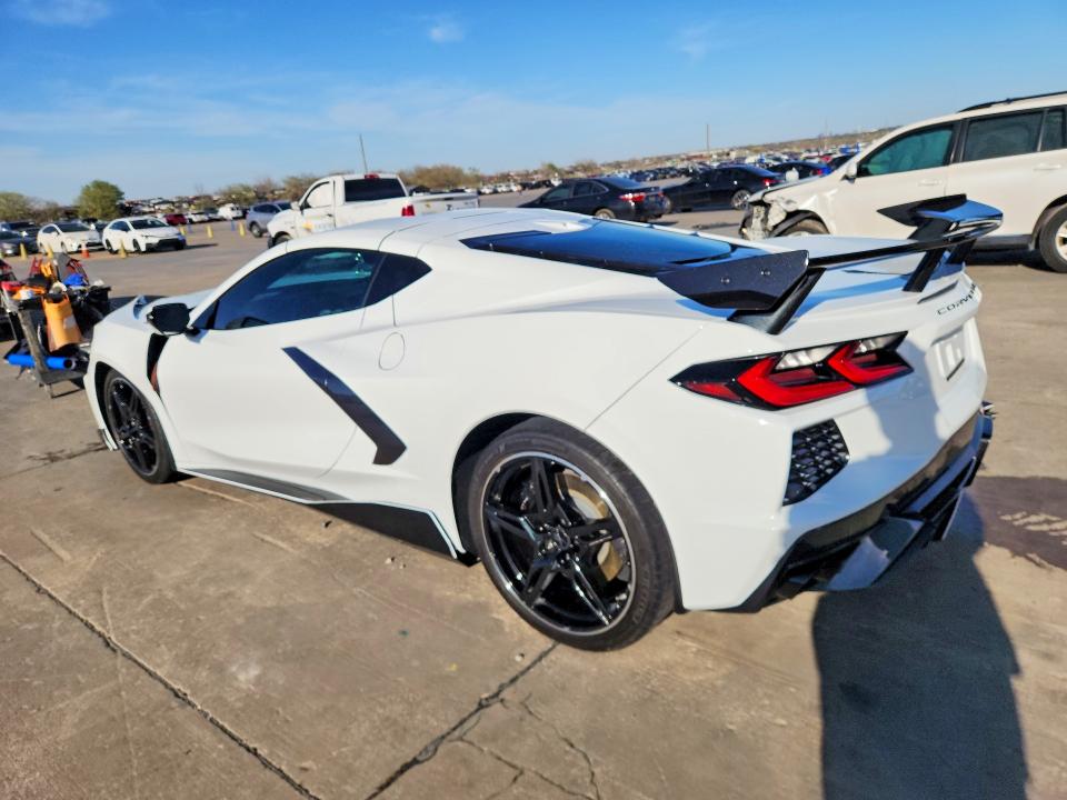 2022 Chevrolet Corvette VIN 1G1YB2D43N5124417 COPART salvage auction — FRONT END, Tx - Certificate Of Title, sold $36,000 on 2026-07-02 (photo 2)