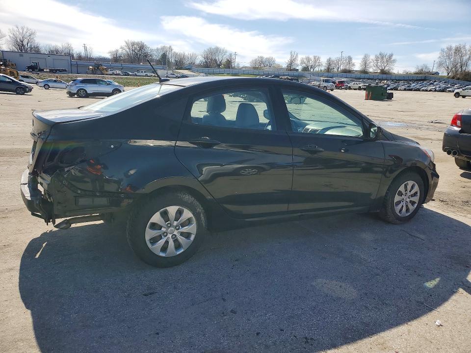 2017 Hyundai Accent VIN KMHCT4AE6HU247416 COPART salvage auction — HAIL, Wv - Salvage Certificate, sold $800 on 2026-07-14 (photo 3)
