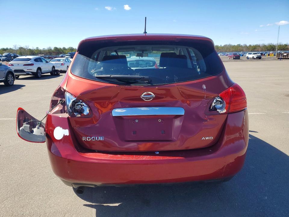 2013 Nissan Rogue VIN JN8AS5MV1DW627623 COPART salvage auction — REAR END, Salvage Title, sold $400 on 2026-07-20 (photo 6)