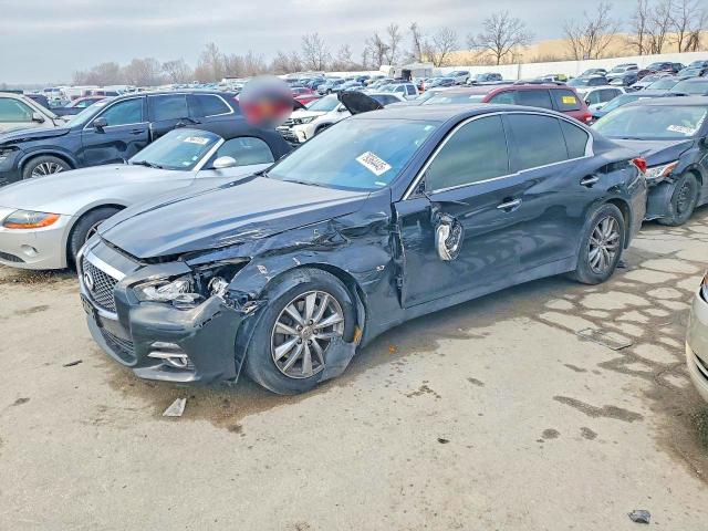 2015 Infiniti Q50 VIN JN1BV7AR5FM420678 COPART salvage auction — FRONT END, Mo - Salvage Certificate Of Title, sold $175 on 2026-07-28 (photo 1)