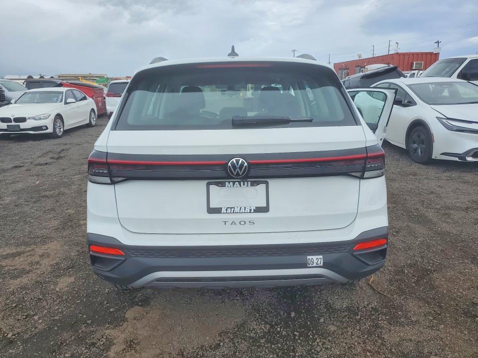 2025 Volkswagen Taos VIN 3VV5C7B24SM089318 COPART salvage auction — FRONT END, Hi - Certificate Of Salvage, sold $750 on 2026-06-29 (photo 6)