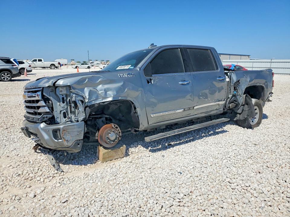 2024 Chevrolet Silverado VIN 2GC4YREY0R1202920 COPART salvage auction — SIDE, Tx - Salvage Vehicle Title, sold $70 on 2026-07-09 (photo 1)