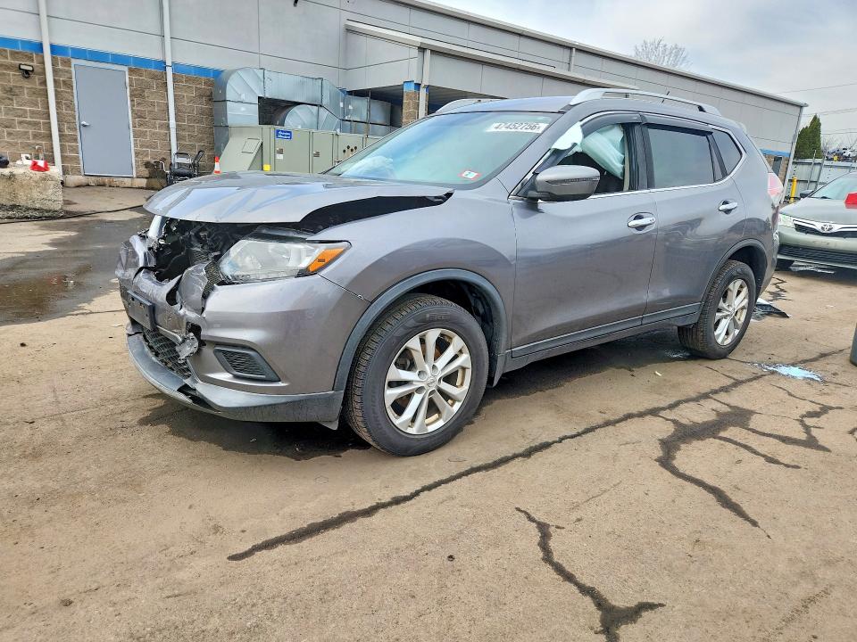 2016 Nissan Rogue VIN KNMAT2MV0GP700082 COPART salvage auction — FRONT END, Nh - Cert Of Title-Salvage, sold $650 on 2026-07-07 (photo 1)
