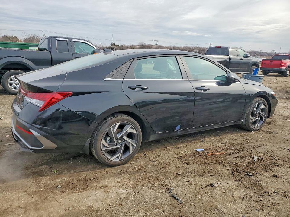2025 Hyundai Elantra VIN KMHLN4DJ4SU143162 COPART salvage auction — REAR END, Md - Cert Of Salvage < 75% Damage, sold $125 on 2026-07-02 (photo 3)