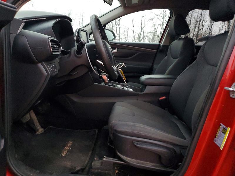 2019 Hyundai Santa fe VIN 5NMS2CAD6KH100886 COPART salvage auction — FRONT END, Md - Cert Of Salvage > 75% Damage, sold $4,500 on 2026-07-02 (photo 7)