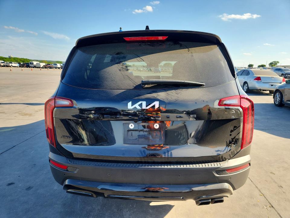 2022 Kia Telluride VIN 5XYP5DHC1NG293575 COPART salvage auction — FRONT END, Tx - Salvage Vehicle Title, sold $7,500 on 2026-07-20 (photo 6)
