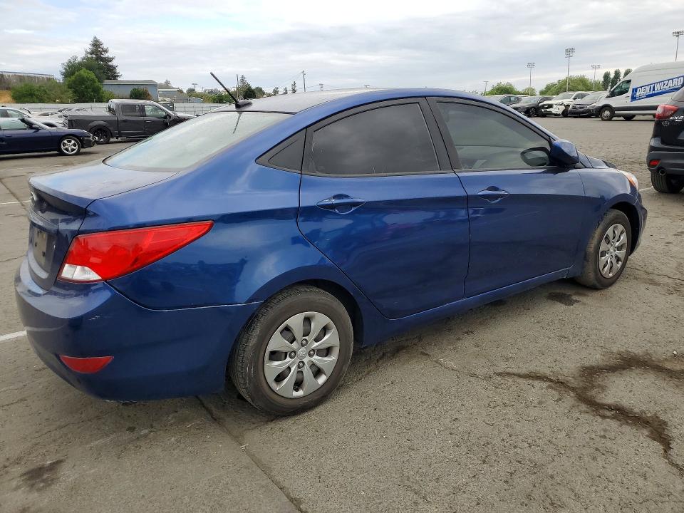 2017 Hyundai Accent VIN KMHCT4AE3HU173047 COPART salvage auction — SIDE, Ca - Salvage Certificate, sold $550 on 2026-07-10 (photo 3)