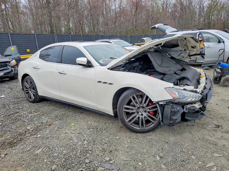 2017 Maserati Ghibli VIN ZAM57XSL7H1248779 COPART salvage auction — FRONT END, Md - Cert Of Salvage > 75% Damage, sold $225 on 2026-07-24 (photo 4)
