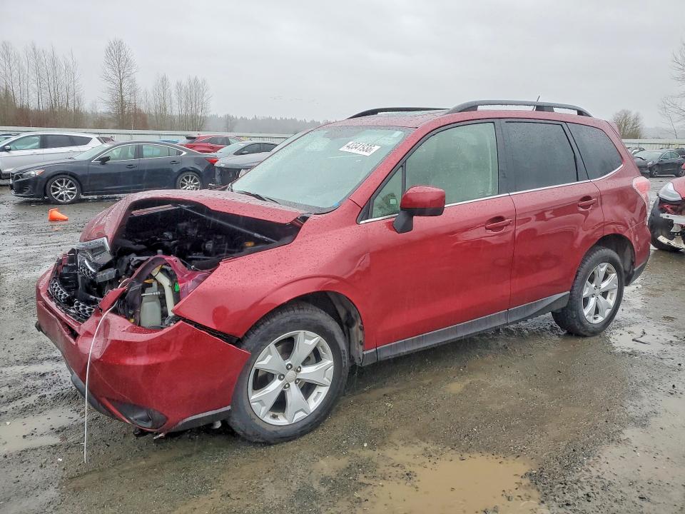 2014 Subaru Forester VIN JF2SJAJC6EH554206 COPART salvage auction — FRONT END, Wa - Bill Of Sale, sold $2,200 on 2026-07-13 (photo 1)