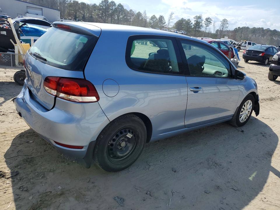 2012 Volkswagen Golf VIN WVWBB7AJ2CW077506 COPART salvage auction — FRONT END, Va - Cert Of Title - Salvage, sold $675 on 2026-07-28 (photo 3)