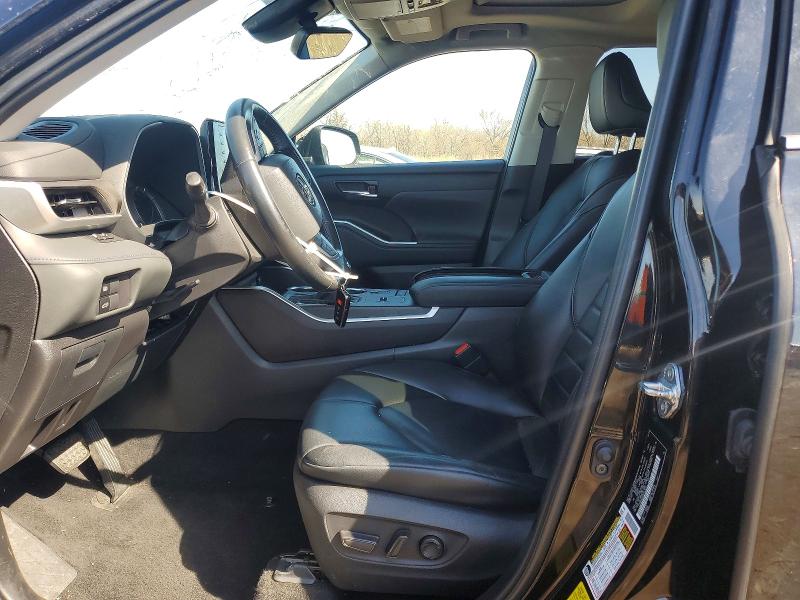 2022 Toyota Highlander VIN 5TDGBRCHXNS543620 COPART salvage auction — HAIL, Il - Salvage Certificate, sold $14,300 on 2026-07-08 (photo 7)