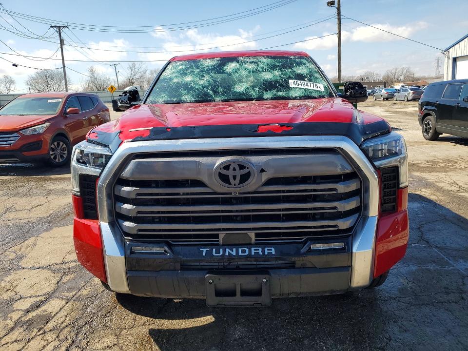2025 Toyota Tundra VIN 5TFJA5EC6SX037856 COPART salvage auction — HAIL, Il - Salvage Certificate, sold $28,250 on 2026-07-29 (photo 5)