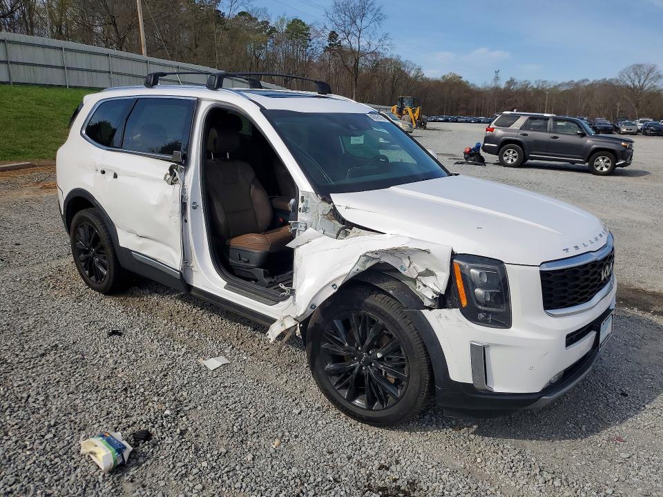 2022 Kia Telluride VIN 5XYP5DHC2NG215242 COPART salvage auction — ALL OVER, Nc - Salvage Certificate Of Title, sold $5,100 on 2026-07-15 (photo 4)