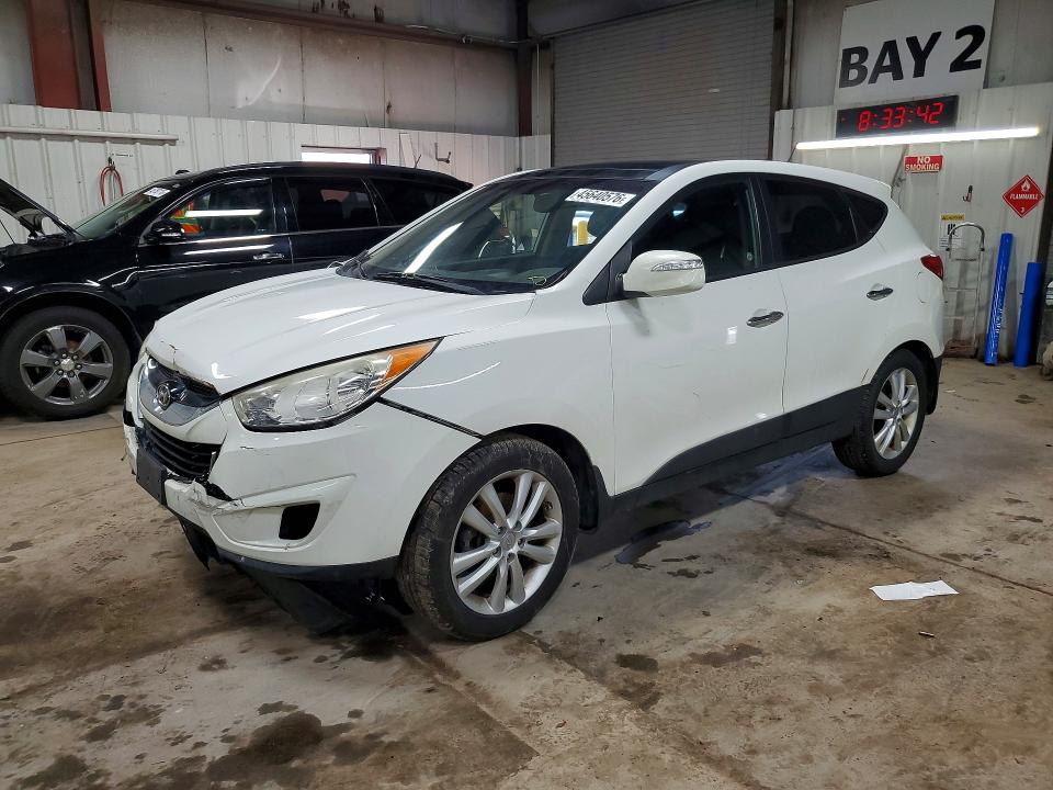 2013 Hyundai Tucson VIN KM8JUCAC2DU557585 COPART salvage auction — FRONT END, Il - Salvage Certificate, sold $350 on 2026-07-28 (photo 1)