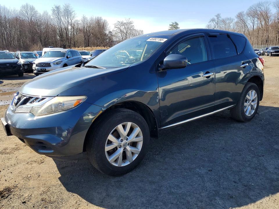 2013 Nissan Murano VIN JN8AZ1MW6DW308862 COPART salvage auction — REAR END, Nh - Certificate Of Title, sold $2,500 on 2026-07-31 (photo 1)