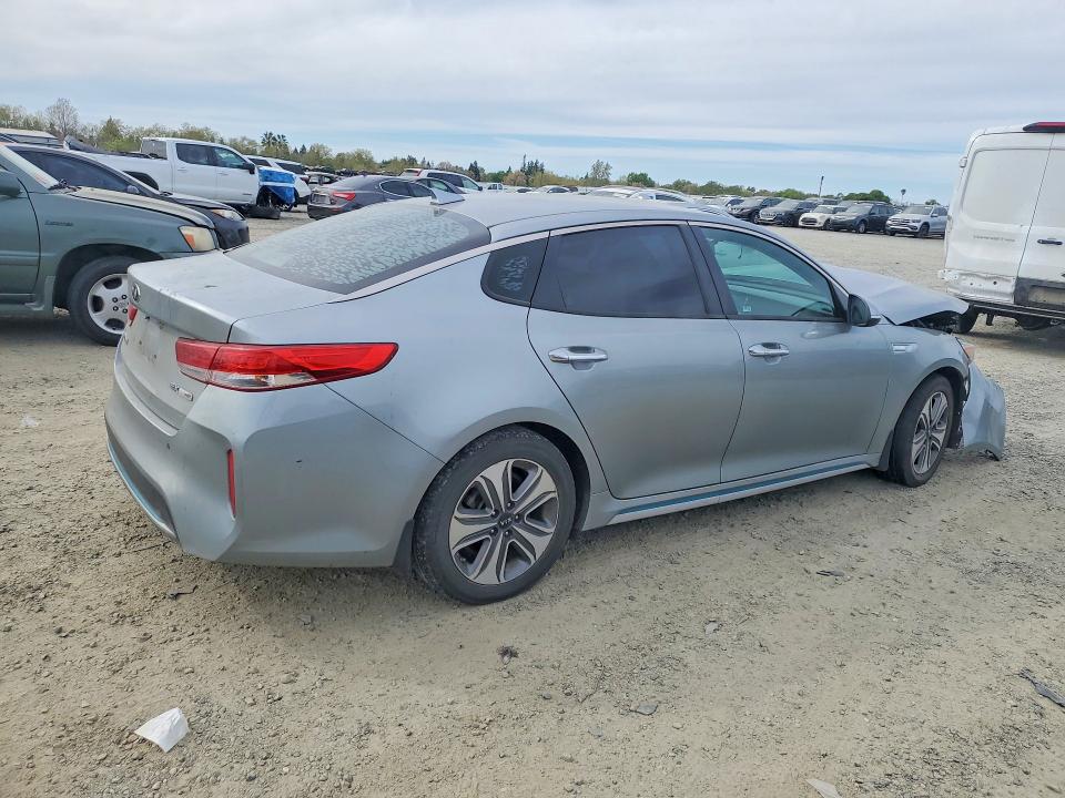 2017 Kia Optima hybrid VIN KNAGV4LD5H5009083 COPART salvage auction — FRONT END, Ca - Salvage Certificate, sold $300 on 2026-07-14 (photo 3)