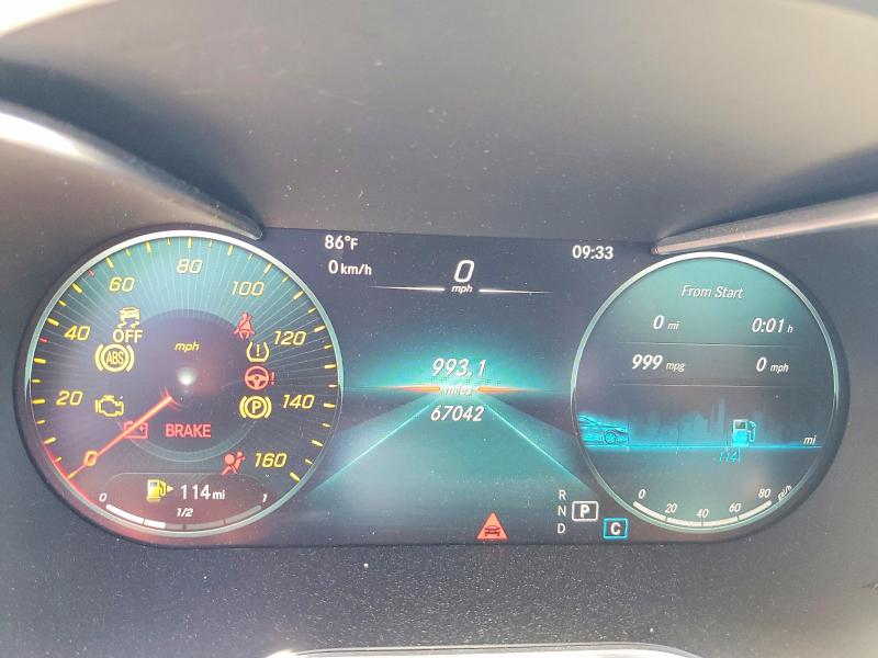 2020 Mercedes-benz Glc VIN W1N0G8DBXLF827827 COPART salvage auction — FRONT END, Salvage Title, sold $7,300 on 2026-07-10 (photo 9)