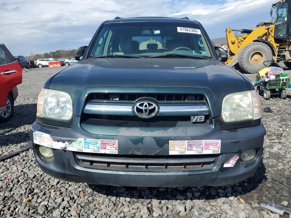 2006 Toyota Sequoia VIN 5TDBT48A56S271078 COPART salvage auction — MINOR DENT/SCRATCHES, Pa - Certificate Of Salvage, sold $800 on 2026-07-22 (photo 5)