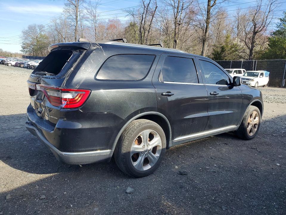 2014 Dodge Durango VIN 1C4RDJDGXEC520690 COPART salvage auction — REAR END, Wv - Certificate Of Title, sold $725 on 2026-07-02 (photo 3)