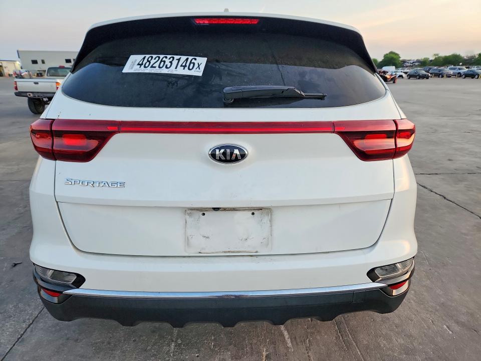 2021 Kia Sportage VIN KNDPM3AC9M7919019 COPART salvage auction — BURN, Tx - Nonrepairable Title, sold $200 on 2026-07-23 (photo 6)