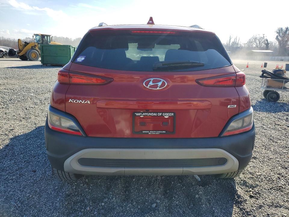 2023 Hyundai Kona VIN KM8K6CAB8PU946502 COPART salvage auction — FRONT END, SC - CERT OF TITLE-SALVAGE, sold $1,850 on 2026-07-06 (photo 6)