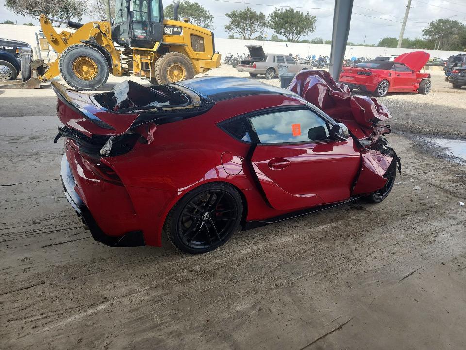 2021 Toyota Supra VIN WZ1DB0C07MW046081 COPART salvage auction — FRONT END, Salvage Title, sold $15 on 2026-07-29 (photo 3)