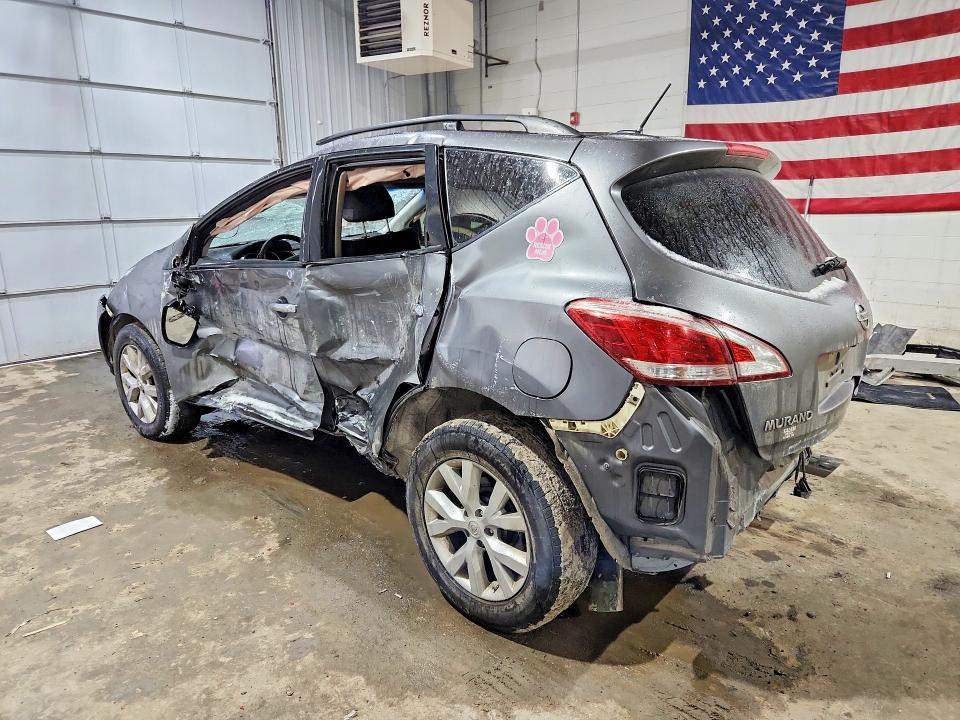 2014 Nissan Murano VIN JN8AZ1MW3EW527862 COPART salvage auction — SIDE, NH - CERT OF TITLE-SALVAGE, sold $425 on 2026-07-02 (photo 2)