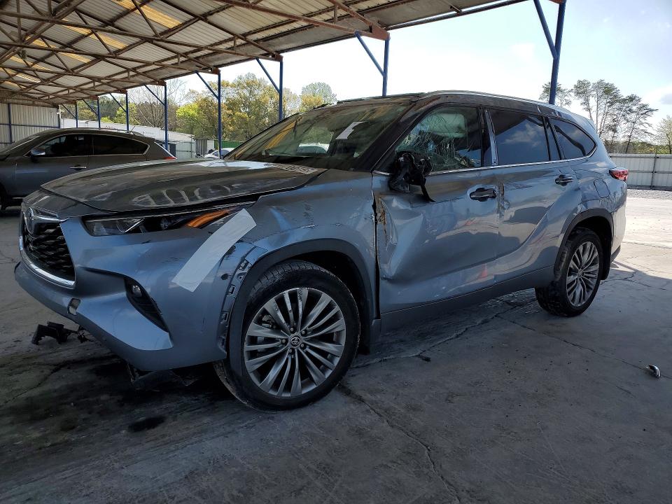 2020 Toyota Highlander VIN 5TDFZRBH8LS033465 COPART salvage auction — ROLLOVER, Ga - Cert Of Title-Salvage, sold $10,000 on 2026-07-02 (photo 1)