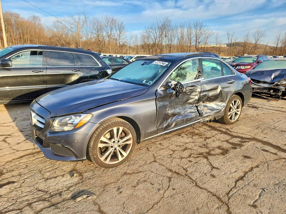 2016 Mercedes-benz C class VIN WDDWF4KB0GR164763 COPART salvage auction — SIDE, NY - MV907A-PARTS ONLY, sold $3,100 on 2026-08-03 (photo 2)