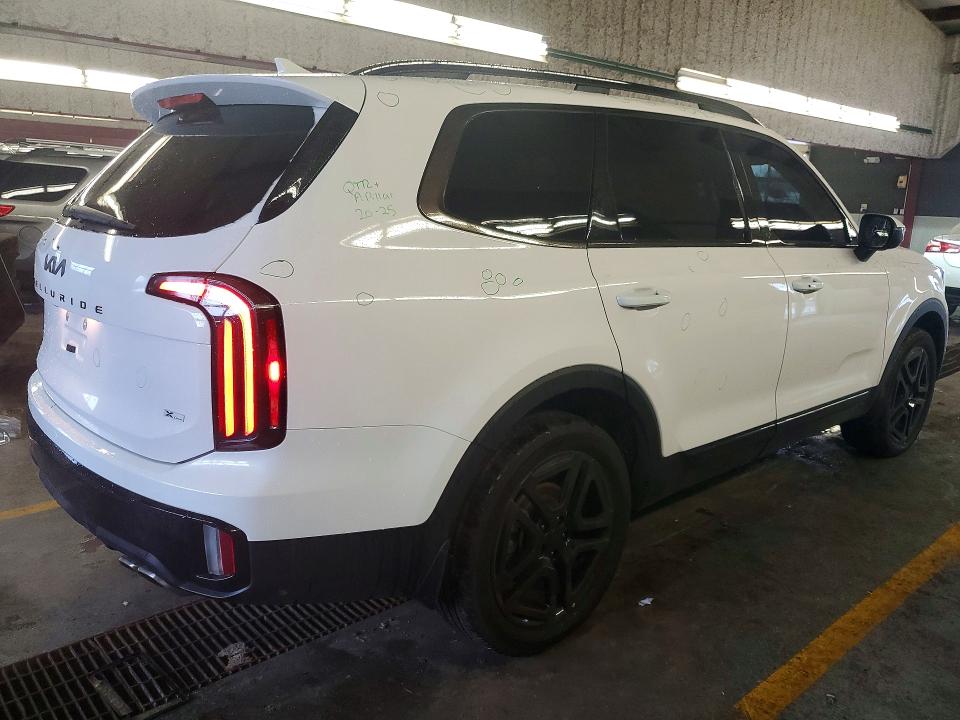 2025 Kia Telluride VIN 5XYP3DGC6SG666113 COPART salvage auction — HAIL, In - Cert Of Title-Salvage Title, sold $3,100 on 2026-07-27 (photo 3)