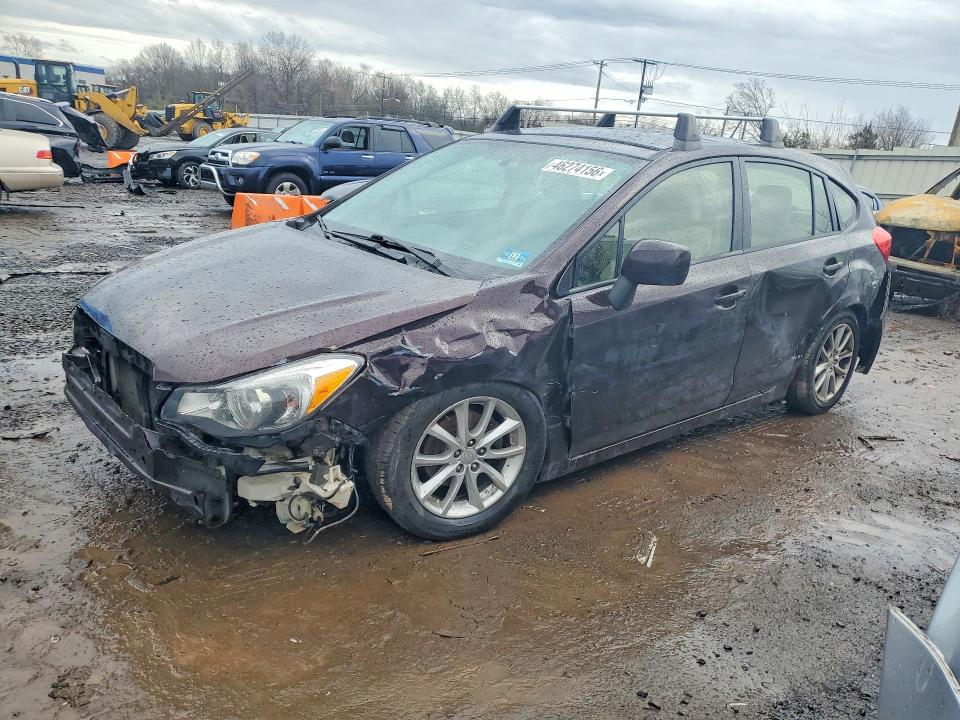 2013 Subaru Impreza VIN JF1GPAC6XDH820633 COPART salvage auction — FRONT END, NJ - CERT OF TITLE-SALVAGE, sold $2,000 on 2026-07-28 (photo 1)