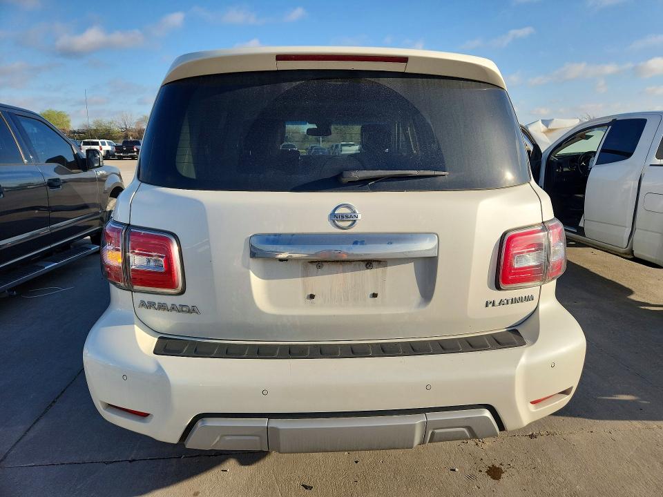 2017 Nissan Armada VIN JN8AY2ND1H9003683 COPART salvage auction — FRONT END, Tx - Salvage Vehicle Title, sold $225 on 2026-07-30 (photo 6)